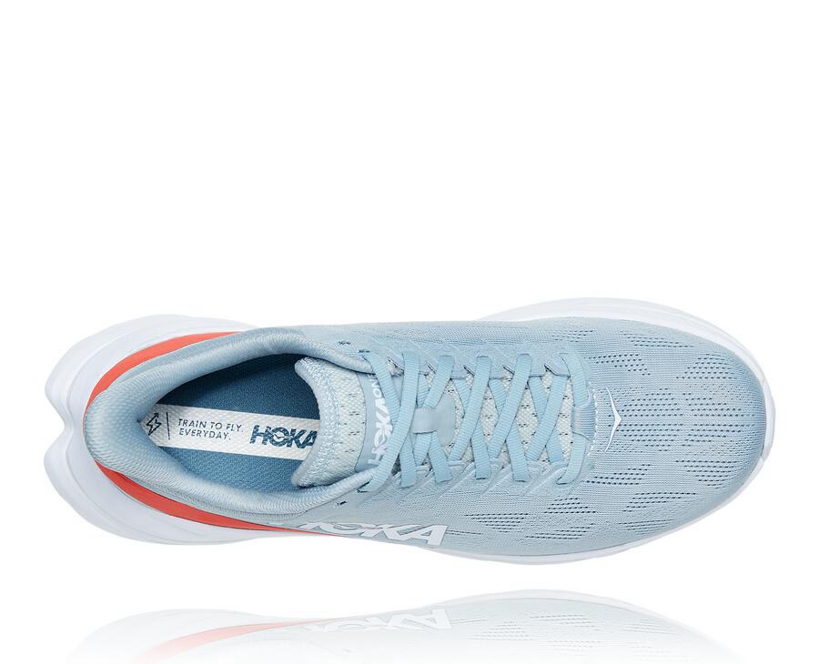 Hoka One One Løbesko Herre - Mach 4 - Blå/Hvide - 671204MLC